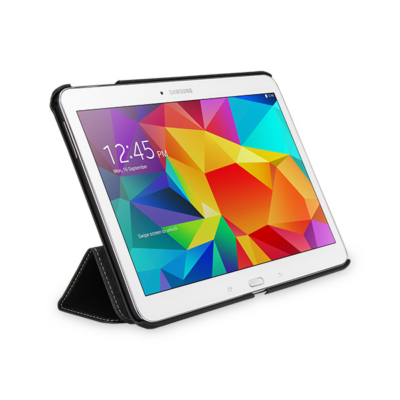 tetded premium leather case for samsung galaxy tab 4 101 wifi 3g lte sm t530 sm t531 sm t535 quimper lc black