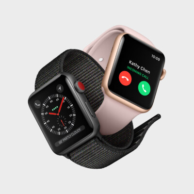 apple watch series 3 incoming two wrap