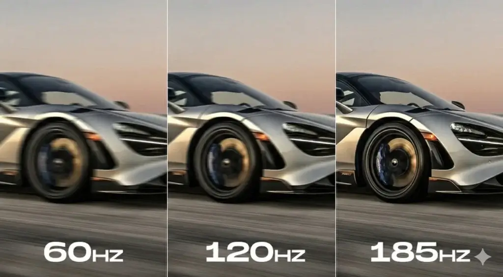 معدل تحديث 185 هرتز: هل 185Hz خطوة حقيقية بعد 144Hz و165Hz أم مجرد أرقام تسويقية؟ 2 Refresh rate 144Hz 1